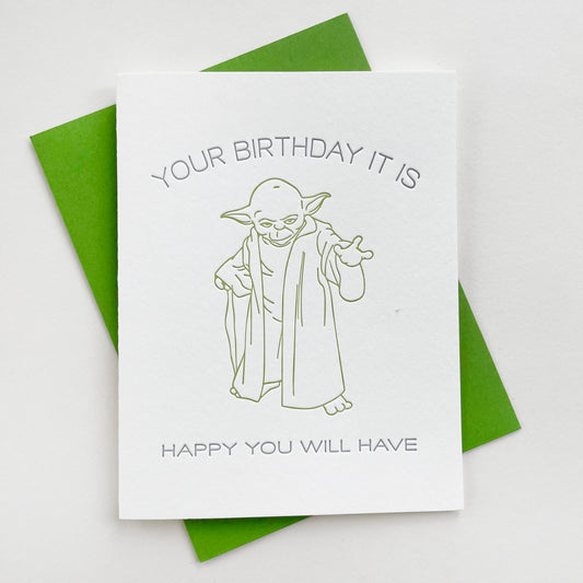 Birthday It Is - Letterpress Birthday Greeting Card