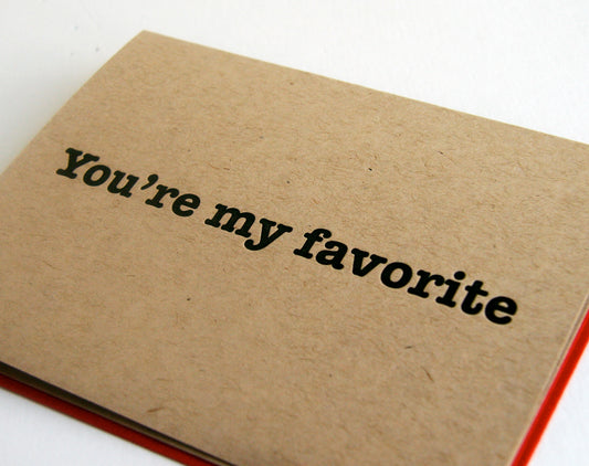 My Favorite Craft - Love Friendship Anniversary Valentine Card