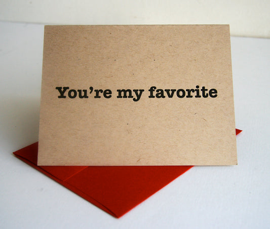 My Favorite Craft - Love Friendship Anniversary Valentine Card