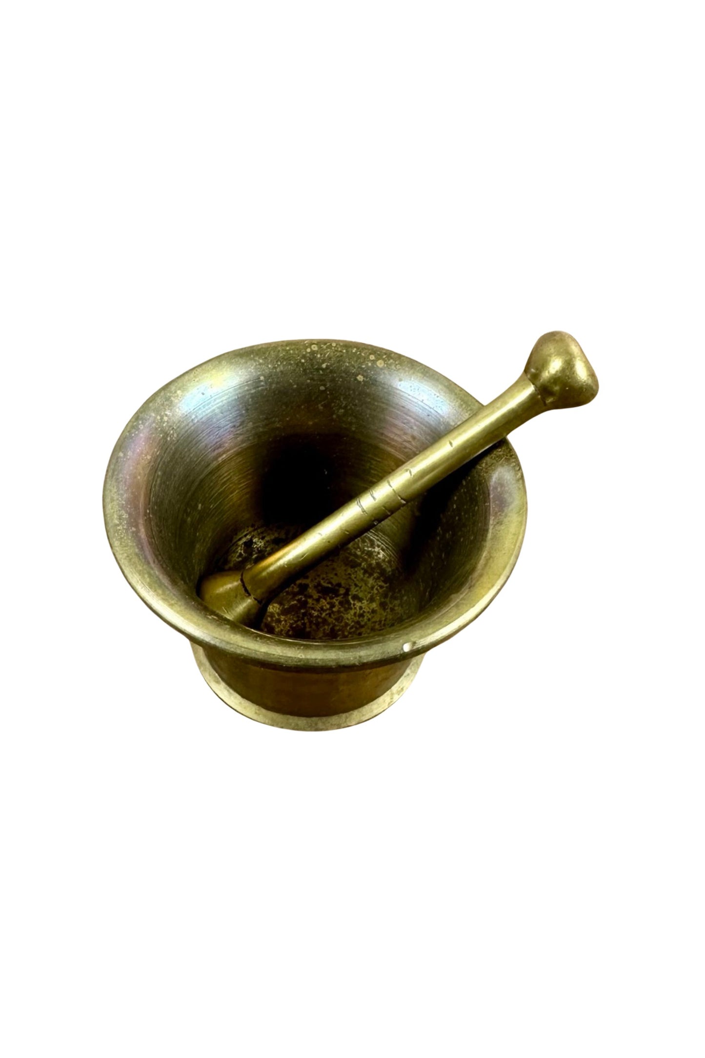 Vintage Small Brass Mortar and Pestle