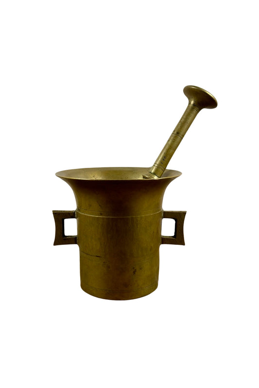 Vintage Brass Mortar with Pestle