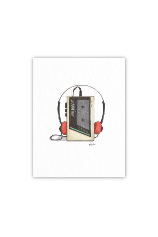 Walkman Retro Art Print