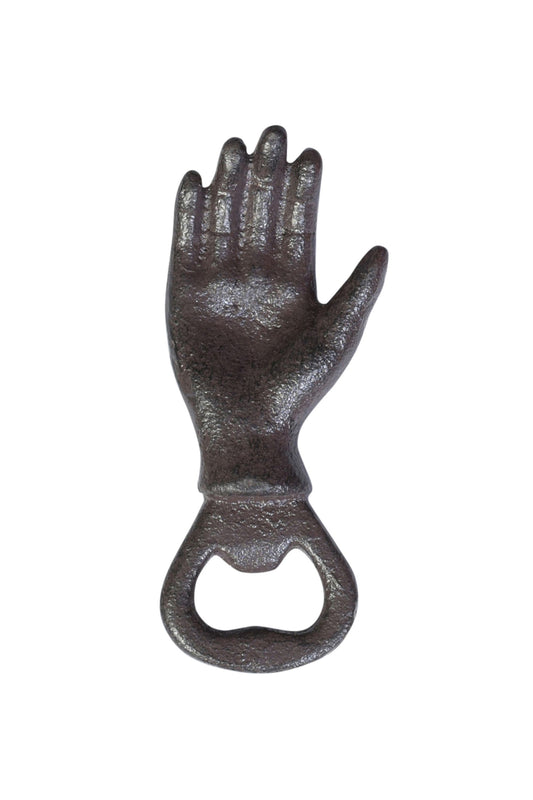 Cast Iron Brown Hand Bottle Opener
